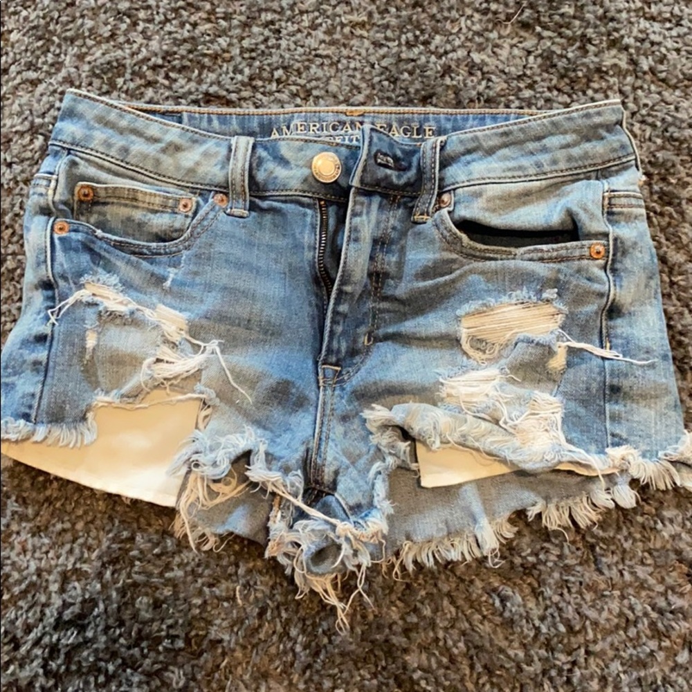 American eagle high rise festival Jean shorts